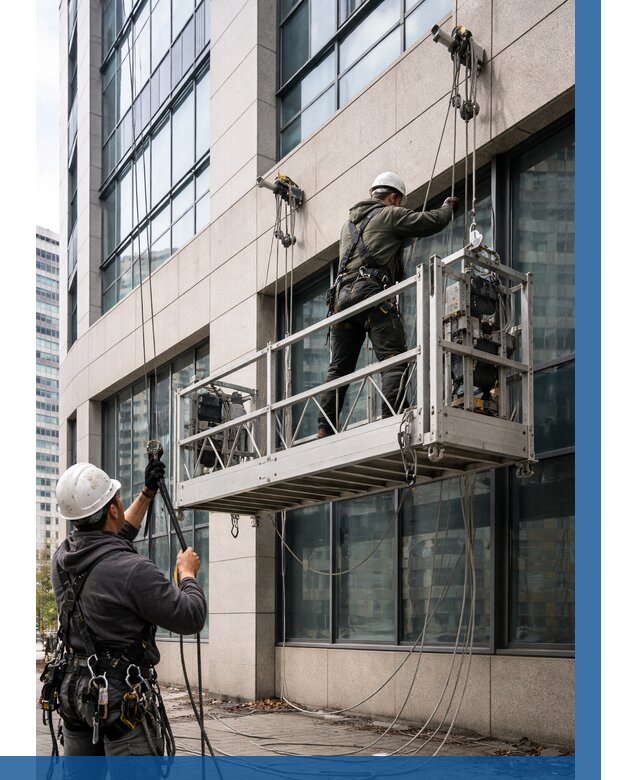 Монтаж и подъем фасадной люльки в Ялуторовске от 12395 р. | ВЫСОТНИК-Лтр