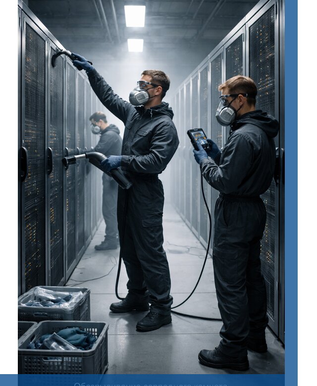 Обеспыливание серверной комнаты в Ялуторовске от 4648 р. | ВЫСОТНИК-Лтр