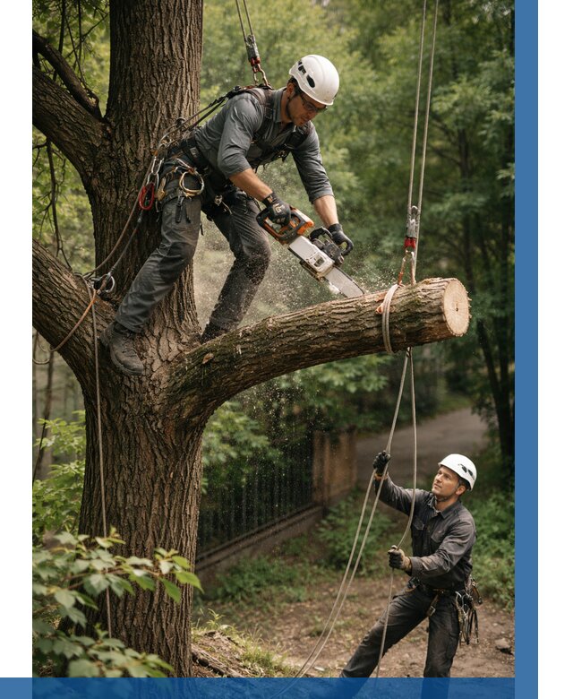 Спил деревьев альпинистами в Ялуторовске от 8263 р. | ВЫСОТНИК-Лтр