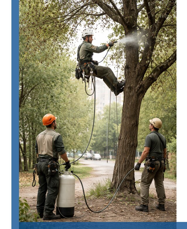 Обработка деревьев от вредителей в Ялуторовске профессиональная защита