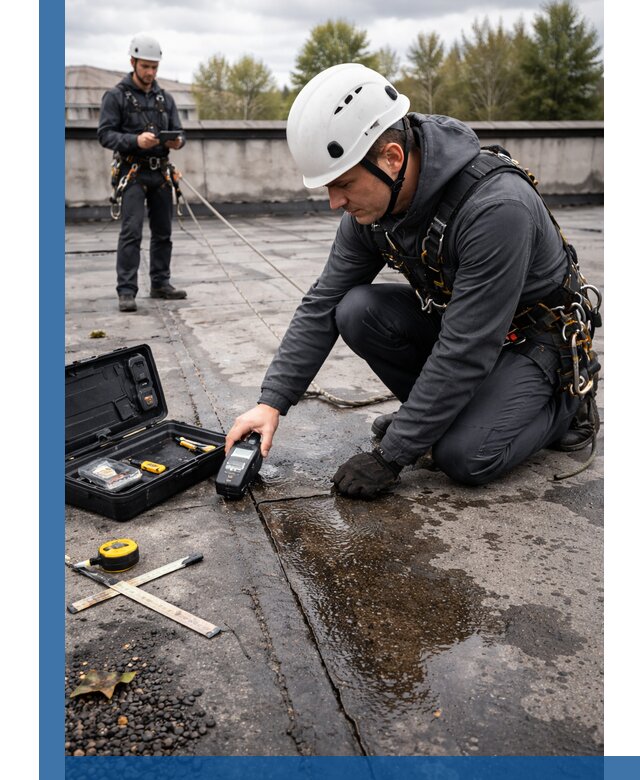 Обследование кровли на протечки и выявление дефектов в Ялуторовске